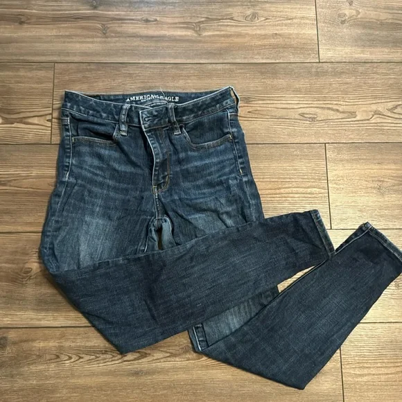 AEO High Rise Jegging-Dark Wash - Picture 1 of 5